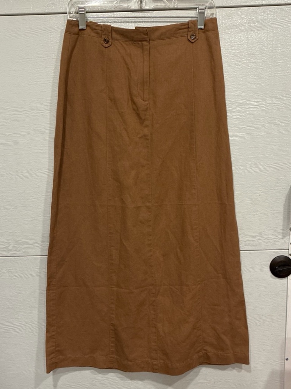Women's Brown Long A-Line Skirt